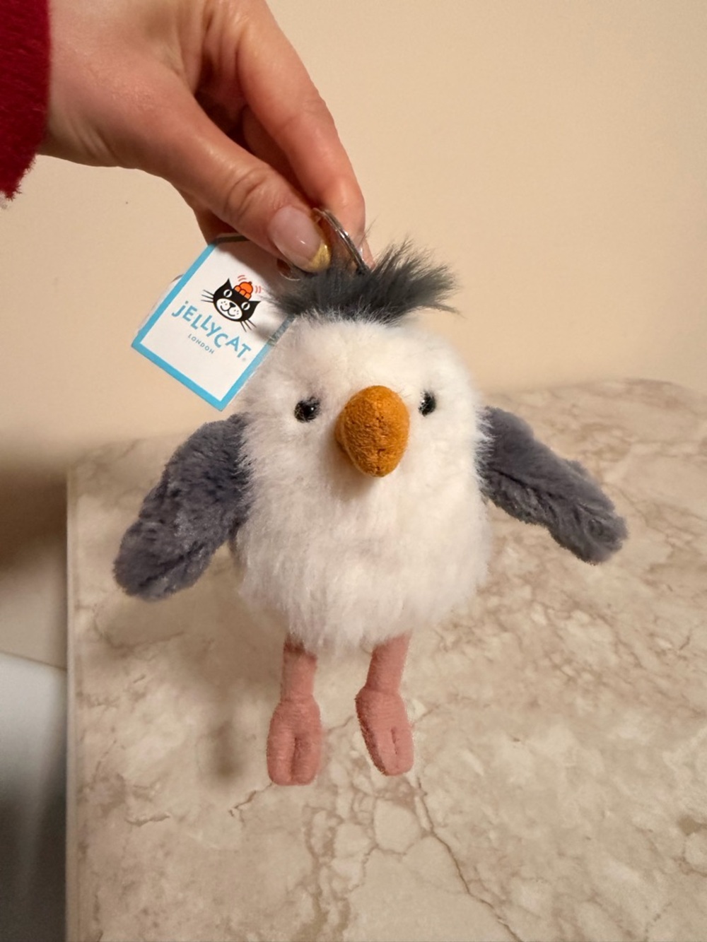 Jellycat chip seagull exclusive selfridges London bag charm with tags authentic